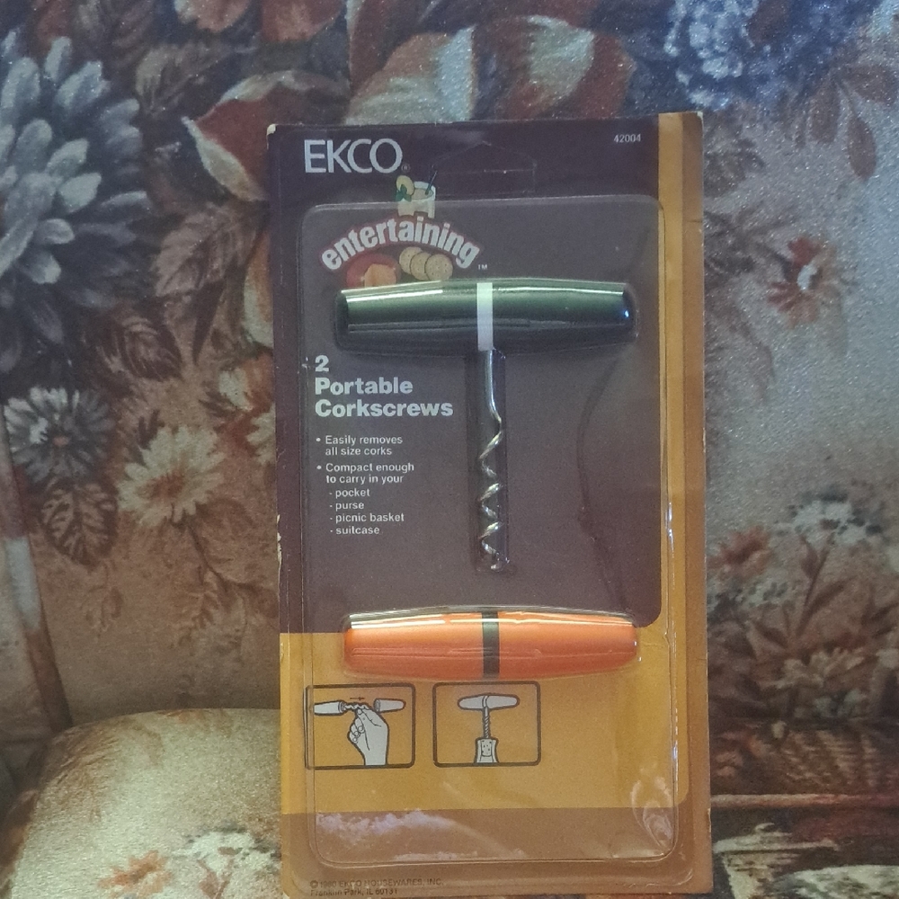 NIB Vintage EKCO 2 Portable Corkscrews